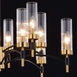 Потолочная люстра на штанге ILLUMICO IL5177-6+6PLS-29 BRASS TUBO (220V)