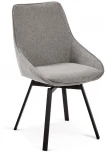 Обеденный стул La Forma (ex Julia Grup) Jenna (Серый/ Пена,Фанера,Сталь)