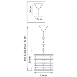 Подвесная люстра Lightstar Epsilon 735010 (220V, на цепи, круглые)
