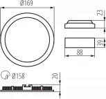 Точечный светильник светодиодный Kanlux ROUNDA 28931