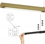 Подвесной линейный светодиодный светильник с датчиком движения Mantra Lineal 9035 (220V, на тросе)