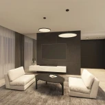 Потолочный светильник круглый Denkirs Thin DK6520-BK (LED, 220V, круглые, IP40)