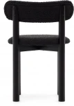 Nebai Стул из черной ткани букле и массива дуба с черной отделкой La Forma (ex Julia Grup) арт.178332