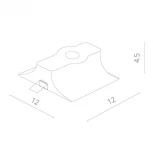 Встраиваемый точечный светильник Arte Lamp Invisible A9110PL-1WH