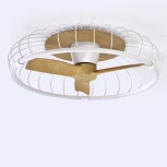 Потолочный светильник светодиодный диммируемый с вентилятором с пультом управлением смартфоном регулировкой цветовой температуры Mantra Nature 7809 (регулировка яркости, 220V, умный дом - Алекса, вертолет)