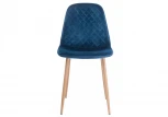 Обеденный стул на металлокаркасе Woodville Capri dark blue / wood 11842