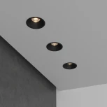 Встраиваемый точечный светильник светодиодный черный Elektrostandard Lin 15266/LED (220V, круглые)