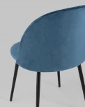 Стул велюр пыльно-синий Stool Group УТ000025680