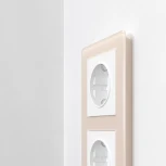 Рамка на 2 поста Acrylic (айвори) Werkel W0022743 (a060538)