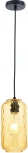 Подвесной светильник Escada Rise 10177/1S Black/Yellow 1х60Вт Е27, металл/стекло, черный/желтый