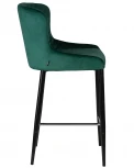 Стул барный DOBRIN CHRISTIAN'75 (черные ножки, зеленый велюр (V108-64))