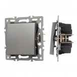 Механизм выключателя одноклавишный перекрёстный SWT-MKX1-PL-GR (250V, 16A) (Arlight) 043720