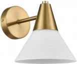 Бра Lumion Corne 8113/1W латунь/белый, металл/стекло E27 1*60W 220V