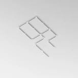 Шинопровод 1м Trinity накладной/подвесной белый (трехфазный) Maytoni Technical TRX005-311W (220V)