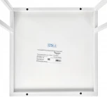 Придиванный столик Loft 35x35см, белый мрамор с белыми ножками Bradex Home RF 0356