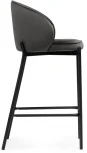 Полубарный стул Woodville Нейл серый / черный 528460