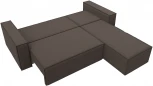 Диван угловой Куба правый угол (Коричневый/Рогожка) Лига Диванов арт.122858