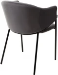 Стул DILL BLUVEL-14 серый, велюр / черный каркас, М-City