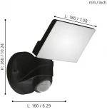 Прожектор уличный Eglo Pagino 98178 (LED, 220V, датчик движения, IP44)
