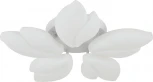 Потолочная люстра светодиодная Natali Kovaltseva Effect LED LAMPS 81116 с пультом ДУ, моб. приложением 100W, белый, LED (регулировка яркости, 220V, цветы, листья)
