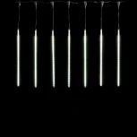 Гирлянда Тающие Сосульки 10шт по 50см, 12В, 540 Белых Светодиодов, Провод Черный ПВХ, IP20