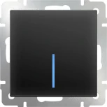 Выключатель одноклавишный с подсветкой (черный матовый) Werkel W1110108 (a051599)
