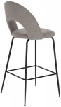 Барный стул La Forma (ex Julia Grup) Mahalia (Серый,Черный/ Сталь,Фанера,Пена,Металл)
