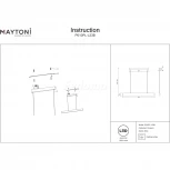 Подвесной линейный светильник Step 3000K 1x23Вт 120° LED Maytoni Technical P010PL-L23B (220V, на тросе)