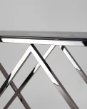 Консоль Stool Group ИНСИГНИЯ 115*30 сталь темный хром стекло smoke УТ000001969