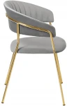 Стул Turin серый с золотыми ножками Bradex Home FR 0910
