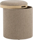 Пуф-столик с ящиком Хюгге S рогожка бежевый УТ000035339