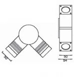 Уличный настенный светильник Oasis Light TUBE LED W78053 Gr (220V, IP44)