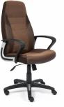 Кресло INTER кож/зам/флок/ткань, коричневый, 36-36/6/TW-24 Tetchair 15028