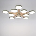 Потолочная люстра Wi-Fi на штанге Turna L10 Khaki By ImperiumLoft Turna-B01 (LED, 220V, голосовое управление, умный дом - Алиса)