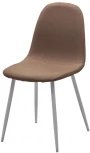 Стул CASSIOPEIA G028-15 светло-коричневый, ткань / белый каркас M-City 624M04009