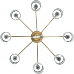 Потолочная люстра на штанге Lumion Anri 6590/8 латунь/мятный зеленый, металл, керамика/текстиль E14 8*40W 220V