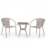 Комплект плетеной мебели Afina T25C/Y137C-W85 Latte (2+1)