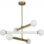Потолочная люстра на штанге Freya Cross FR5381PL-06G (220V, шарики)