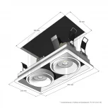 Встраиваемый светильник White RAUMBERG Fashion Fashion2Wh (220V)