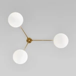 Потолочная люстра Eurosvet Opaline 70220/3 латунь (шар)