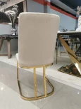 Стул обеденный IST-CASA Пресли DX-2055-1, 46х47х88, бежевый, золото