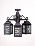 Потолочный светильник уличный Oasis Light LONDON S 64870SA/3 Bl (220V, фонарь, IP44)