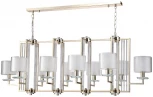 Подвесная люстра большая Crystal Lux Nicolas SP10 L1300 GOLD/WHITE