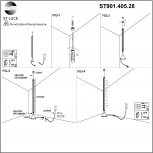 Напольный светильник ST Luce ST901.405.28 (LED, 220V)