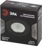 Встраиваемый точечный светильник ЭРА KL107 BK/SL (12V, круглые)