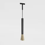 Трековый светильник магнитный Elektrostandard Mini Magnetic 85165/01 3W 3000K (черный/латунь) (LED, 24V, круглые)