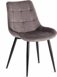 Стул ABRUZZO ( mod. 8060 ) / 2 шт. в упаковке Tetchair (Металл,Велюр/Серый) арт.24537