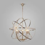 Подвесная люстра Eurosvet Santi 60139/8 золото (220V, на цепи, шар)