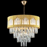 Подвесная люстра Reluce 02145-0.4-08 FGD (220V, хрусталь, на цепи)