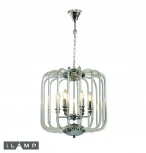 Подвесная люстра iLamp Mono P2481-6 CR (220V, на цепи, свеча, круглые)